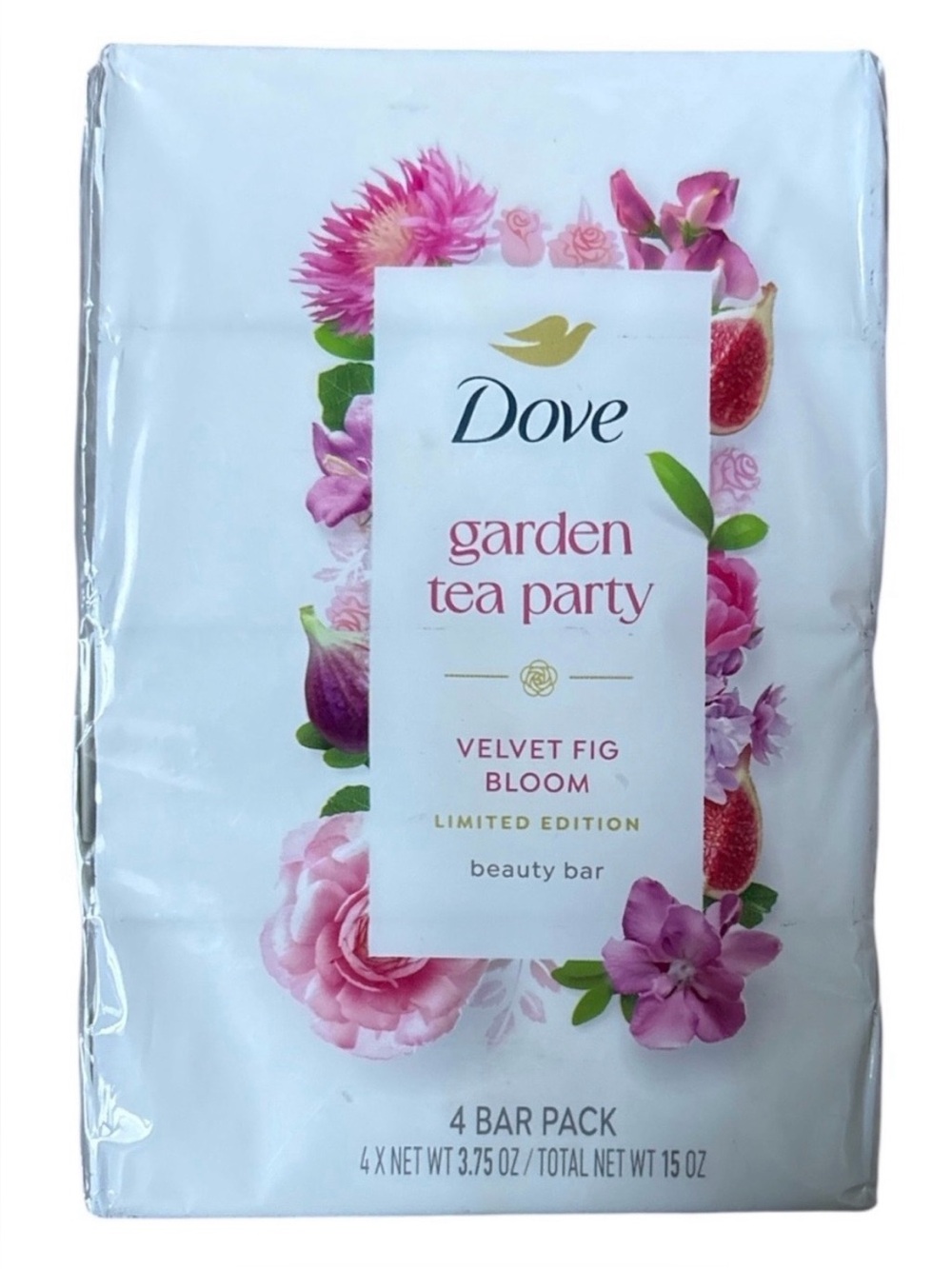 Dove Garden Tea Party Velvet Fig Bloom Beauty Bar - Pink
